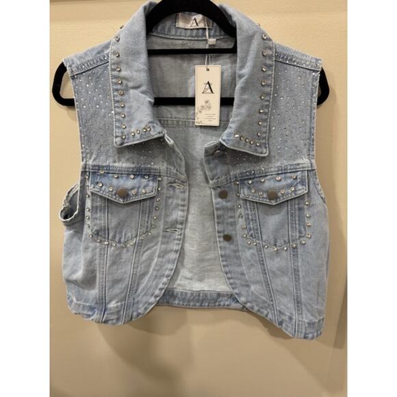 AZ Bedazzled Vest - Picture 1 of 2